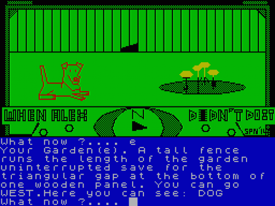 When Alex Didn't Do It Screenshot 6 (Spectrum 48K/Plus)