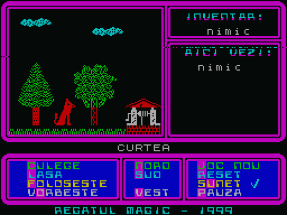 Regatul Magic Screenshot 1 (Spectrum 48K/128K)