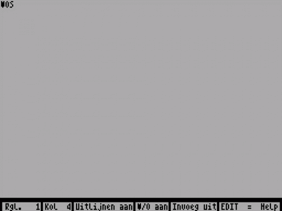 Tasword 2 Screenshot 1 (Spectrum 48K)