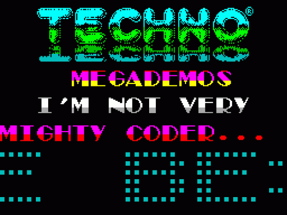 Techno 2 Screenshot 1 (Spectrum 48K)