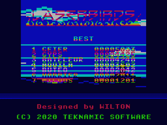 LASERBIRDS Screenshot 13 (Spectrum 48K)