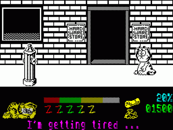 Garfield: Big, Fat, Hairy Deal Screenshot 13 (Spectrum 48K)