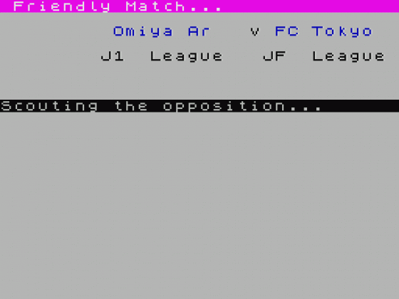 Football Manager Revisited Screenshot 14 (Spectrum 48K/128K/+2/+3)