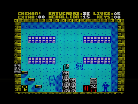 Cheman Screenshot 1 (Spectrum 48K/128K/+2/+3)