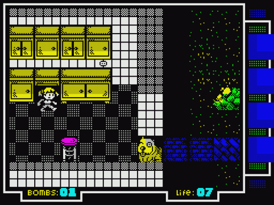 Maritrini, Freelance Monster Slayer: The Prequel Screenshot 5 (Spectrum 48K/128K/+2/+3)