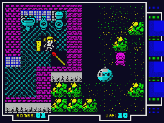 Maritrini, Freelance Monster Slayer: The Prequel Screenshot 15 (Spectrum 48K/128K/+2/+3)