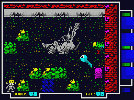 Maritrini, Freelance Monster Slayer: The Prequel Screenshot 23 (Spectrum 48K/128K/+2/+3)