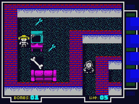 Maritrini, Freelance Monster Slayer: The Prequel Screenshot 25 (Spectrum 48K/128K/+2/+3)