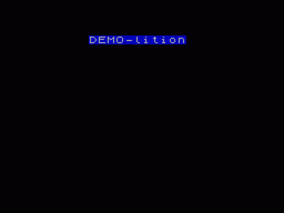 Demo-lition