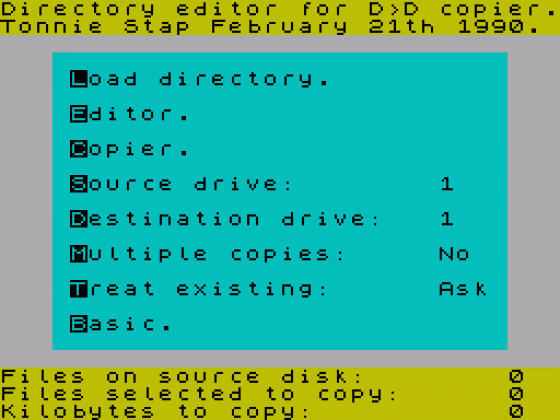 Cop-A-Disc Screenshot 1 (Spectrum 48K/128K)