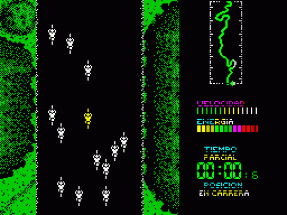 Perico Delgado Maillot Amarillo Screenshot 6 (Spectrum 48K)