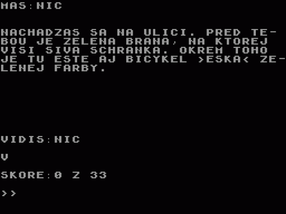 SRSO2 Screenshot 1 (Spectrum 48K/128K)