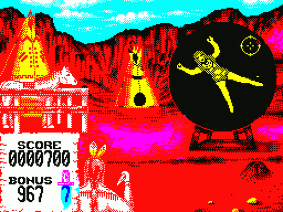 Buffalo Bill's Rodeo Games Screenshot 1 (Spectrum 48K/128K)