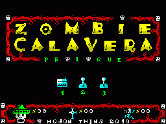 Zombie Calavera Prologue Screenshot 1 (Spectrum 48K/128K)
