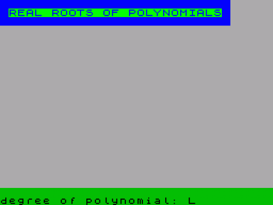 Polynomials Screenshot