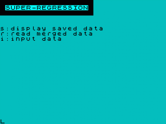 Super-Regression Screenshot
