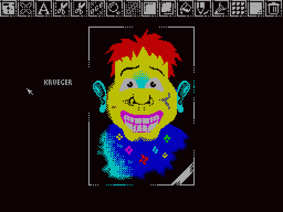 Burial GFX Editor Screenshot 1 (Spectrum 48K)