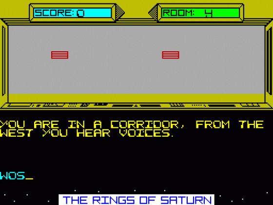 The Rings of Saturn Screenshot 1 (Spectrum 48K/128K)