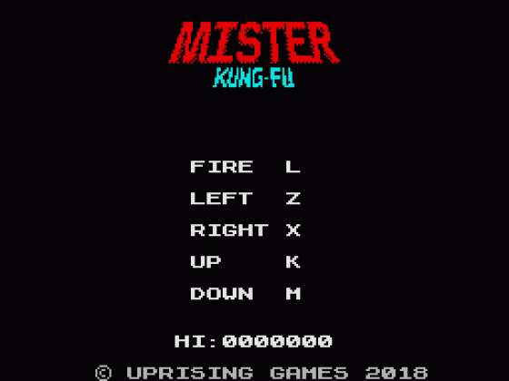 Mister Kung Fu Screenshot 10 (Spectrum 48K/128K/+2/+3)