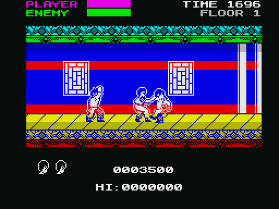 Mister Kung Fu Screenshot 12 (Spectrum 48K/128K/+2/+3)