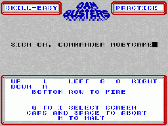 The Dam Busters Screenshot 5 (Spectrum 48K/128K/+2)