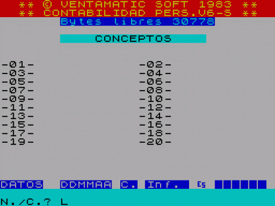 Contabilidad Personal V:6 Screenshot