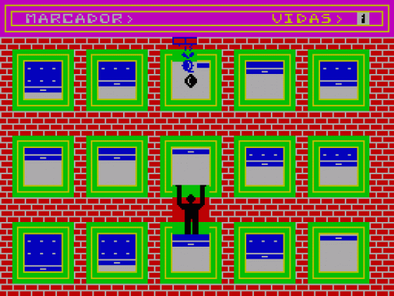 El Escalador Loco Screenshot 1 (Spectrum 48K)