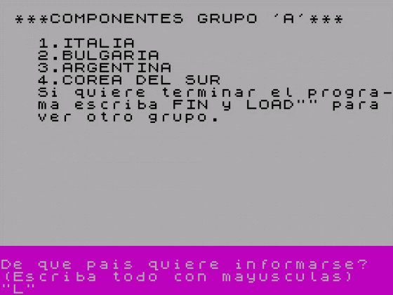 Mexico '86 Screenshot