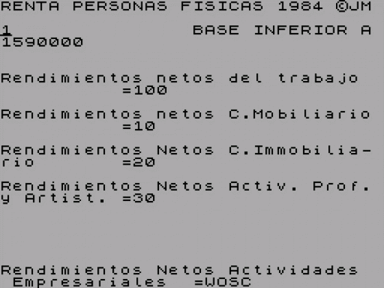 Renta Personas Fisicas Screenshot