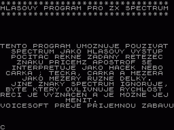 Hlasovy Program Screenshot