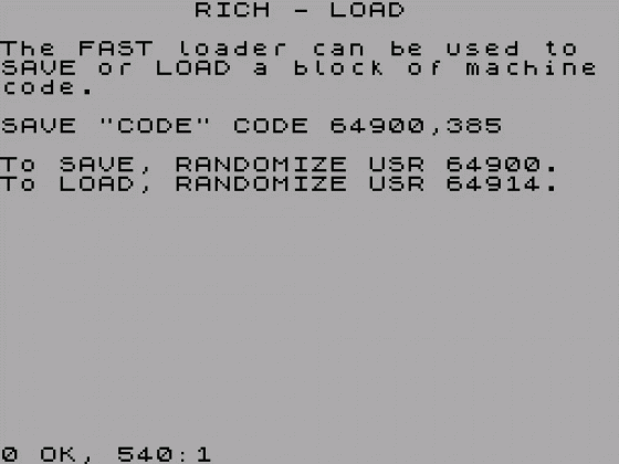 Rich-Load Screenshot