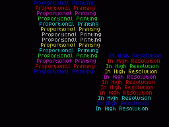 Proportional Printing Screenshot