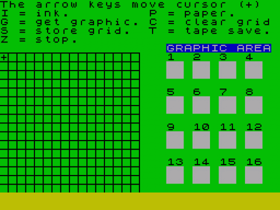 Sprite Designer Screenshot 1 (Spectrum 48K)