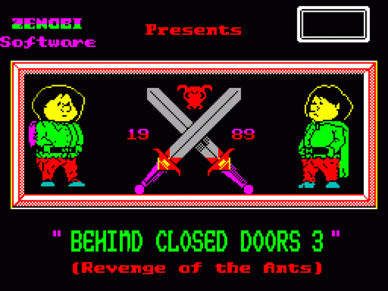 Behind Closed Doors 3: Revenge Of The Ants