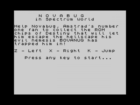 NOVABUG In Spectrum World