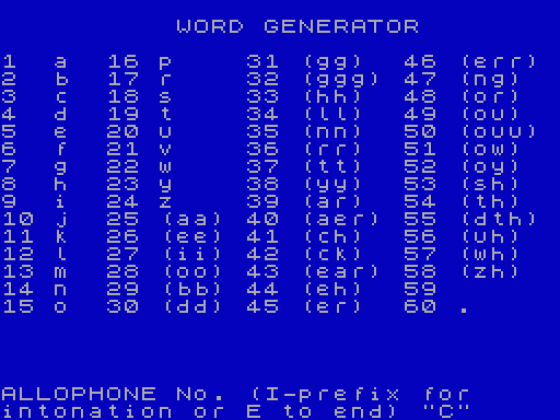 Word Generator Screenshot