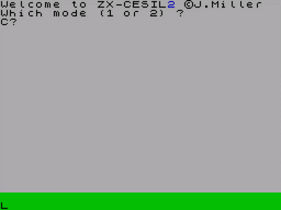 ZX-CESIL 2 Screenshot