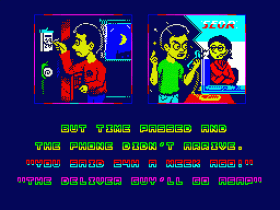 First World Problems Screenshot 19 (Spectrum 48K/128K/+2/+3)