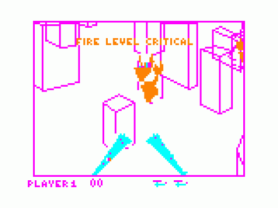 Fire Copter Screenshot 1 (Tandy Color Computer 1/2/3)