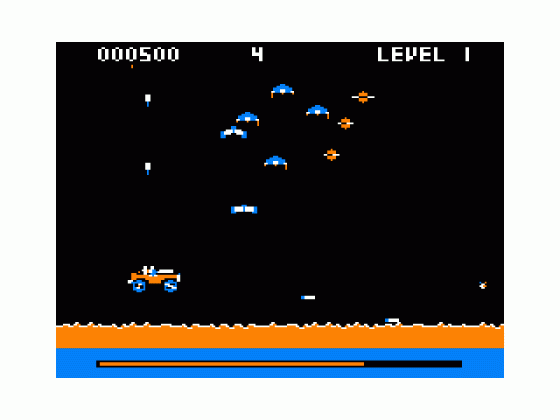 Desert Patrol Screenshot 1 (Tandy Color Computer 1/2/3)