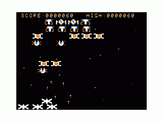 Space Ambush Screenshot 1 (Tandy Color Computer 1/2/3)