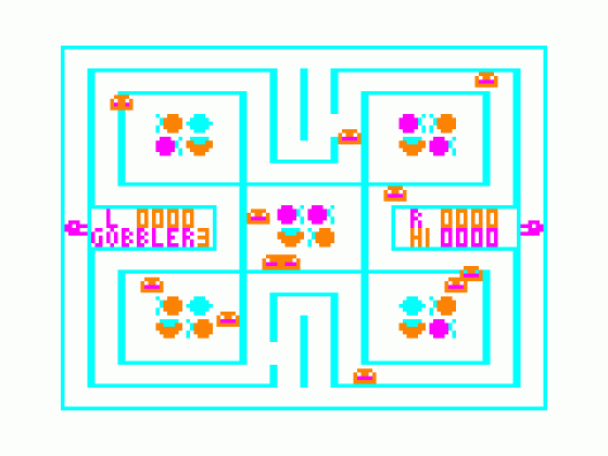 Gobbler Screenshot 1 (Tandy Color Computer 1/2/3)