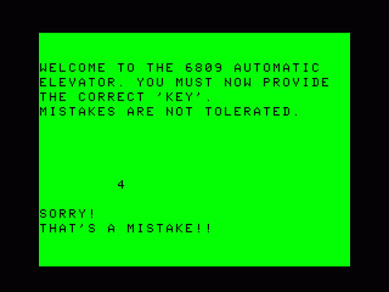 Escape Screenshot 5 (Tandy Color Computer 1/2/3)