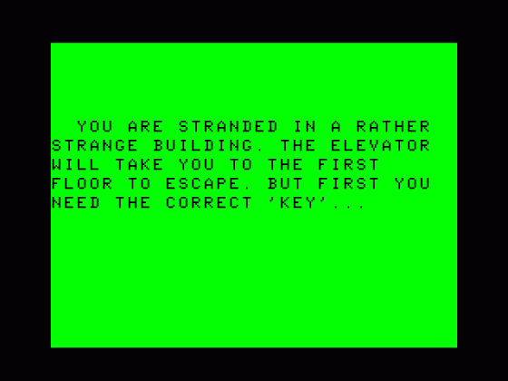 Escape Screenshot 6 (Tandy Color Computer 1/2/3)