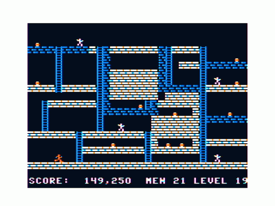 Gold Runner Screenshot 20 (Tandy Color Computer 1/2/3)