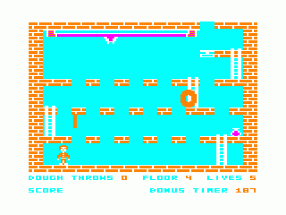 Donut Dilemma Screenshot 5 (Tandy Color Computer 1/2/3)