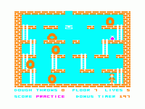 Donut Dilemma Screenshot 8 (Tandy Color Computer 1/2/3)