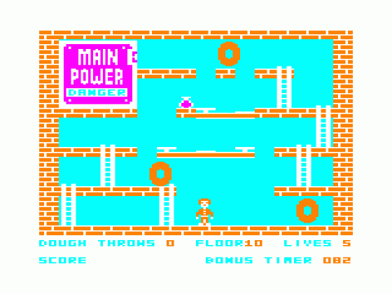 Donut Dilemma Screenshot 11 (Tandy Color Computer 1/2/3)