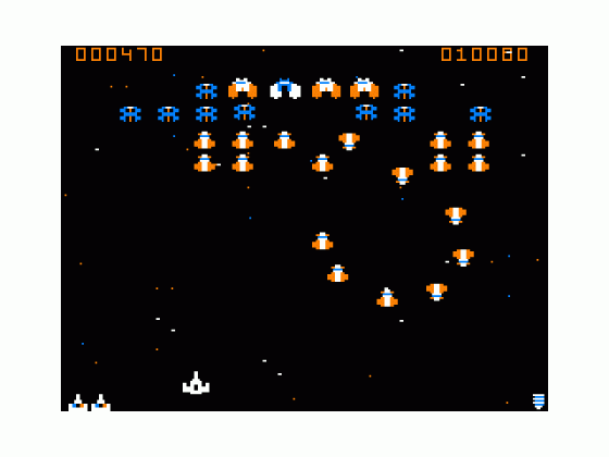 Galagon Screenshot 1 (Tandy Color Computer 1/2/3)