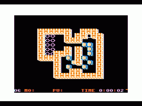 Soko-ban Screenshot 6 (Tandy Color Computer 1/2/3)